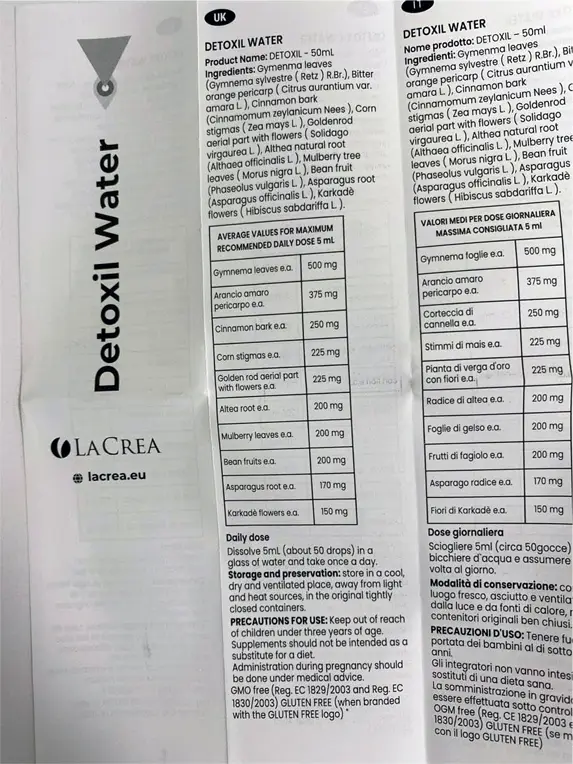 Composición detallada